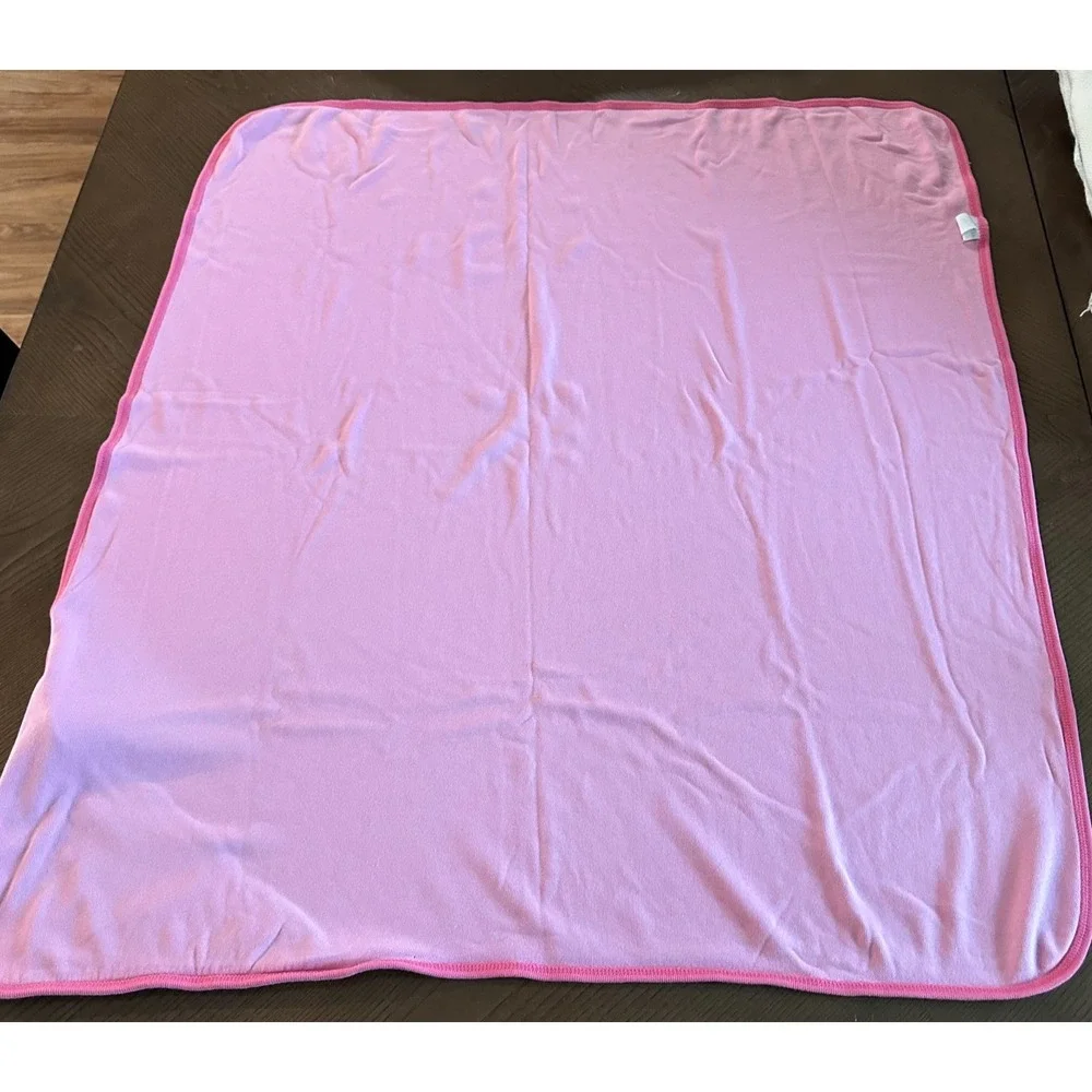 Vintage Carter's Little Ladybug Pink Terry‎ Hood Hooded Towel Blanket Baby Girl